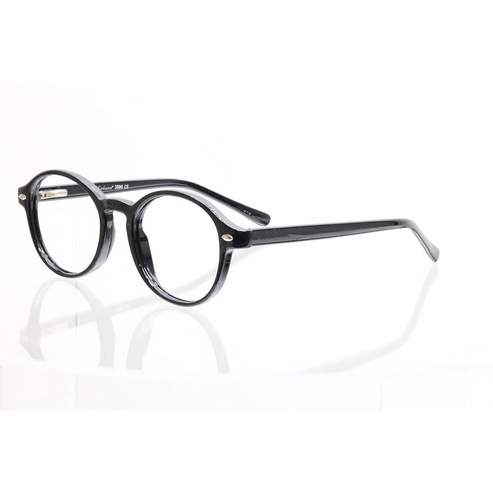 Enhance 3996 CE Shiny Black 46-19-143mm Eyeglasses FRAMES ONLY - VERY GOOD